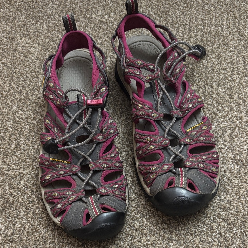 Women's Waterproof Sandals - Gray and Pink